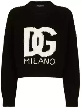 Джемпер с логотипом DG DOLCE & GABBANA, черный