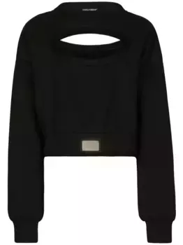 Джемпер с логотипом DOLCE & GABBANA, черный