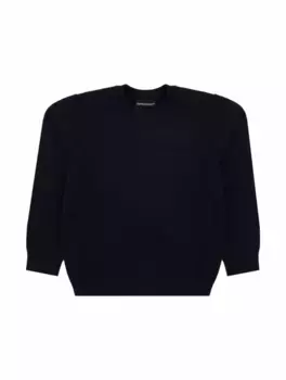 Джемпер с логотипом EMPORIO ARMANI, тёмно-синий