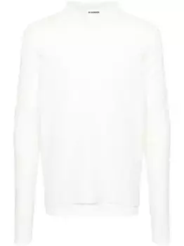 Джемпер с логотипом JIL SANDER, белый