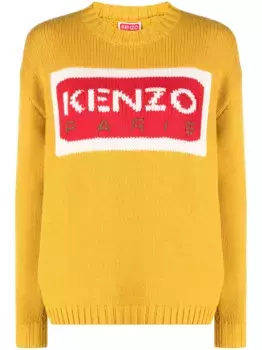 Джемпер с логотипом KENZO, желтый