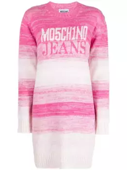 Джемпер с логотипом Moschino, розовый