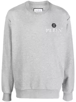 Джемпер с логотипом Philipp Plein, серый