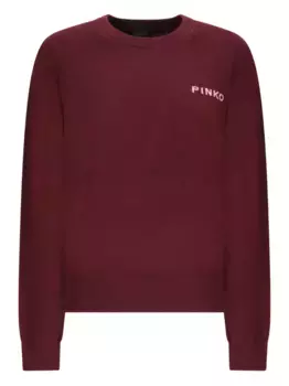 Джемпер с логотипом PINKO, красный