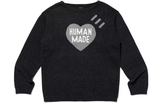 Джемпер с логотипом в виде сердца HUMAN MADE, черный
