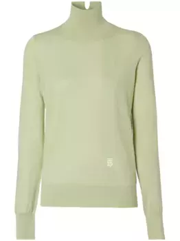 Джемпер с монограммой BURBERRY, зеленый