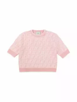 Джемпер с монограммой Fendi, розовый