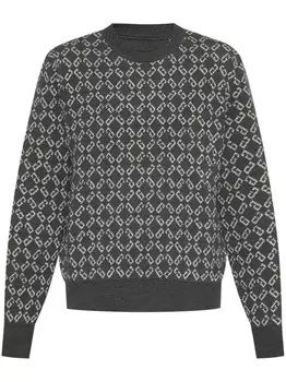 Джемпер с монограммой Givenchy, серый