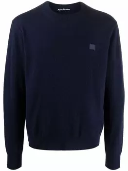 Джемпер с нашивкой Acne Studios, синий