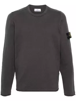 Джемпер с нашивкой Compass Stone Island, серый