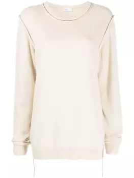 Джемпер с открытыми швами Rosetta Getty, бежевый