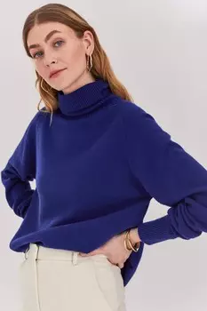 Джемпер с отворотом и свободным воротником Джилонг Celtic & Co., синий