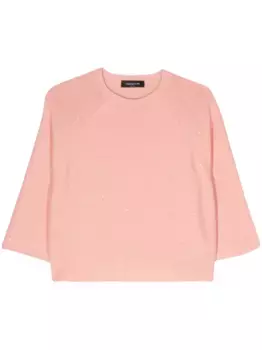 Джемпер с пайетками Fabiana Filippi, розовый