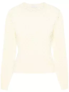 Джемпер с пайетками Peserico, желтый