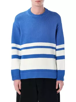 Джемпер с полосками YMC, синий
