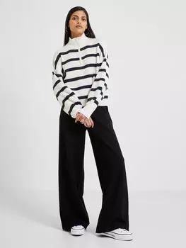 Джемпер с полумолнией French Connection Vhari, белый/морской