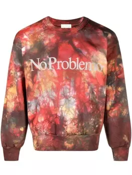 Джемпер с принтом тай-дай Aries, оранжевый