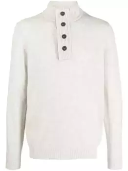 Джемпер с пуговицами Barbour, серый