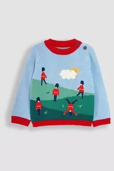 Джемпер с пуговицами Jojo Maman Bb, синий