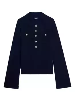 Джемпер с пуговицами Zadig&Voltaire, синий