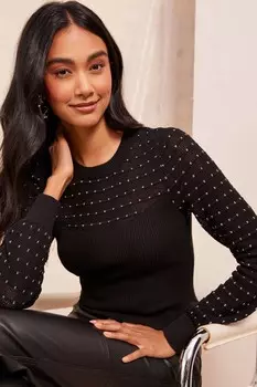 Джемпер с рукавами хомутами Friends Like These, черный