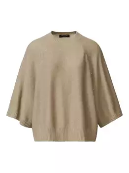 Джемпер с рукавами реглан и пайетками Fabiana Filippi, нейтральный