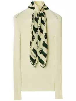 Джемпер с шарфом Burberry, нейтральный цвет