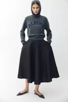 Джемпер с текстовым узором H&M, серый