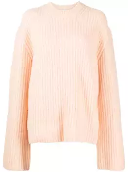 Джемпер с удлиненными рукавами Nanushka, оранжевый
