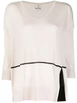 Джемпер с укороченными рукавами Max & Moi, бежевый