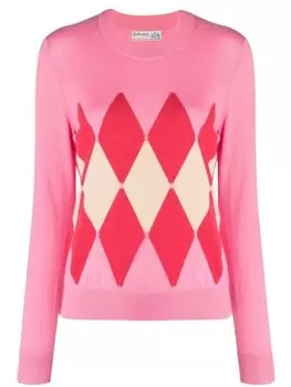 Джемпер с узором аргайл Ballantyne, розовый