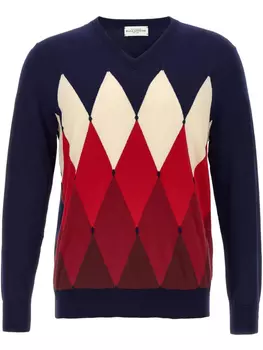 Джемпер с узором «аргайл» Ballantyne, синий