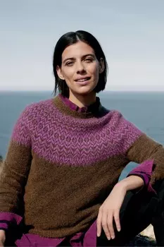 Джемпер с узором «фейр айл» из смеси мохера и ели Seasalt Cornwall, коричневый