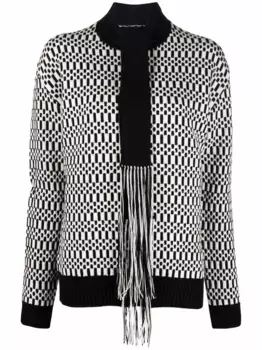 Джемпер с узором JIL SANDER, белый