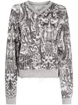 Джемпер с узором JNBY, черный