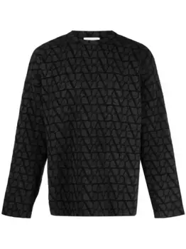 Джемпер с узором Toile Iconographe VALENTINO GARAVANI, серый