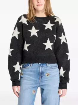 Джемпер с узором Tommy Jeans, черный