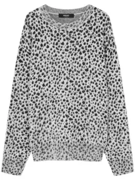 Джемпер с узором Versace, белый