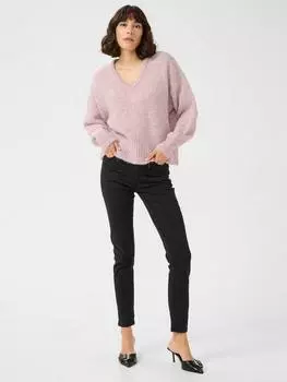 Джемпер с v-образным вырезом trina KAFFE, цвет Pink Melange