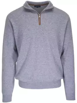 Джемпер с воротником поло Peter Millar, серый
