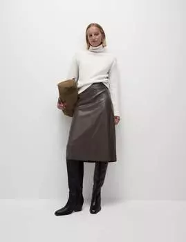 Джемпер с воротником-стойкой из текстурированной пряжи Cloud Yarn Marks & Spencer, цвет Light natural