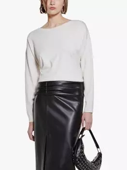 Джемпер с вырезом лодочкой SISLEY, цвет Natural Cream