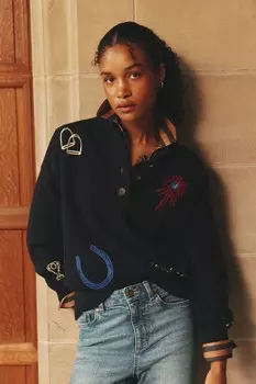 Джемпер с вышитой лошадью Buckley Joules, синий