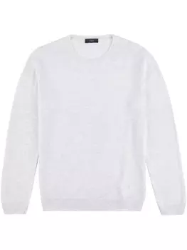 Джемпер с вышитым логотипом Fay, серый