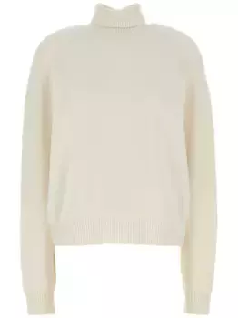 Джемпер с вышитым логотипом FENDI, белый