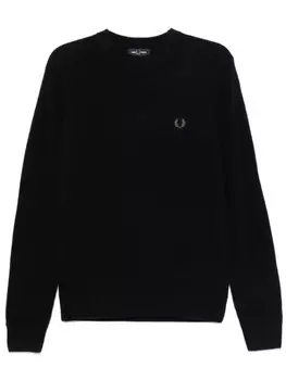 Джемпер с вышитым логотипом Fred Perry, черный