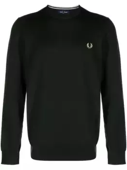 Джемпер с вышитым логотипом Fred Perry, зеленый