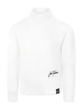 Джемпер с вышитым логотипом John Richmond Junior, белый