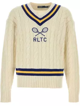Джемпер с вышитым логотипом Polo Ralph Lauren, белый