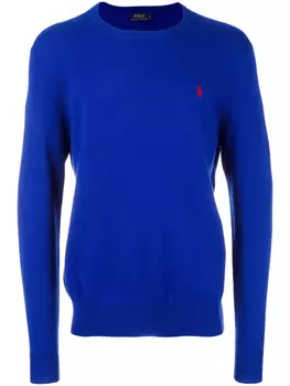 Джемпер с вышитым логотипом Polo Ralph Lauren, синий